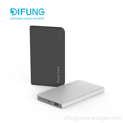 DIFUNG ultra thin power bank with 4000mah capacity for 2017 Christmas gift